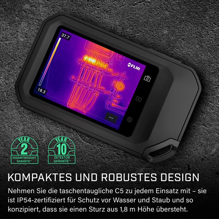 Wärmebildkamera FLIR C5 kompakt WLAN 160x120 für Inspektionen - Bild 6