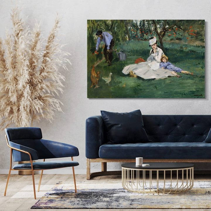 Leinwandbild Manet Familie Monet in Argenteuil 80x60 cm - Bild 2