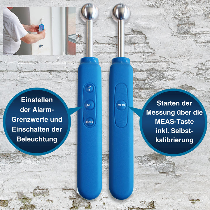 Baufeuchtemessgerät zerstörungsfrei 0–100% Holz &amp; Mauerwerk - Bild 6