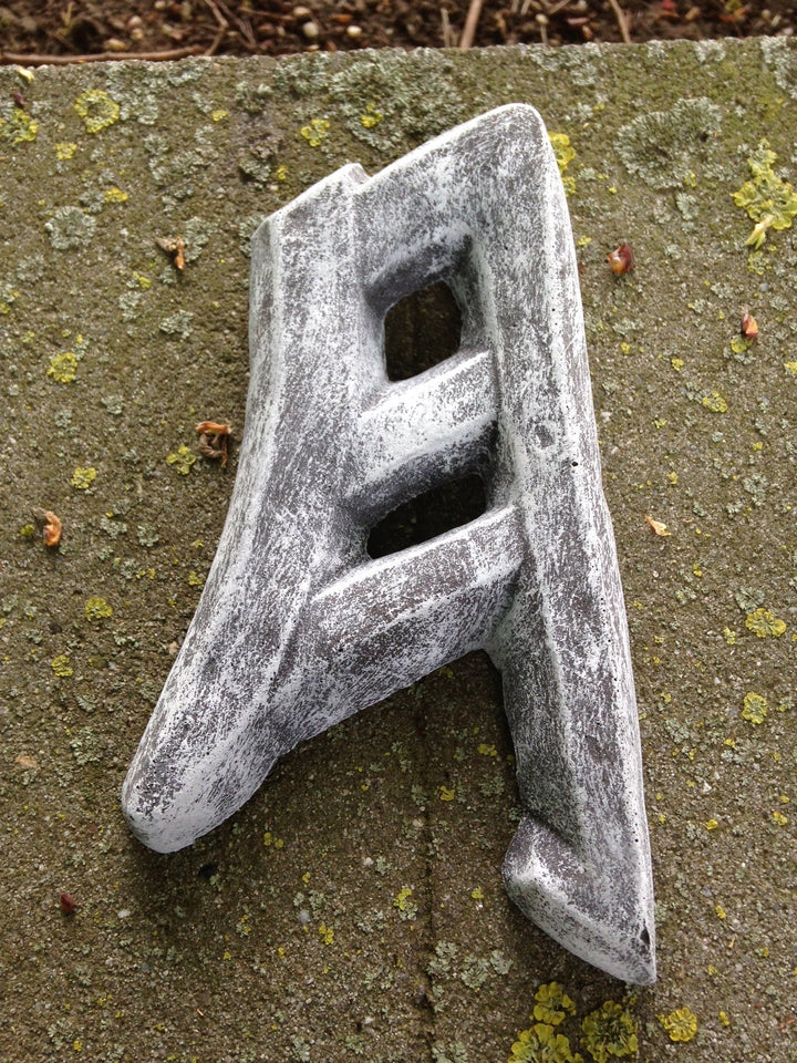 Gartenskulptur Chinesische Schriftzeichen 3er Set Steinguss frostfest - Bild 2