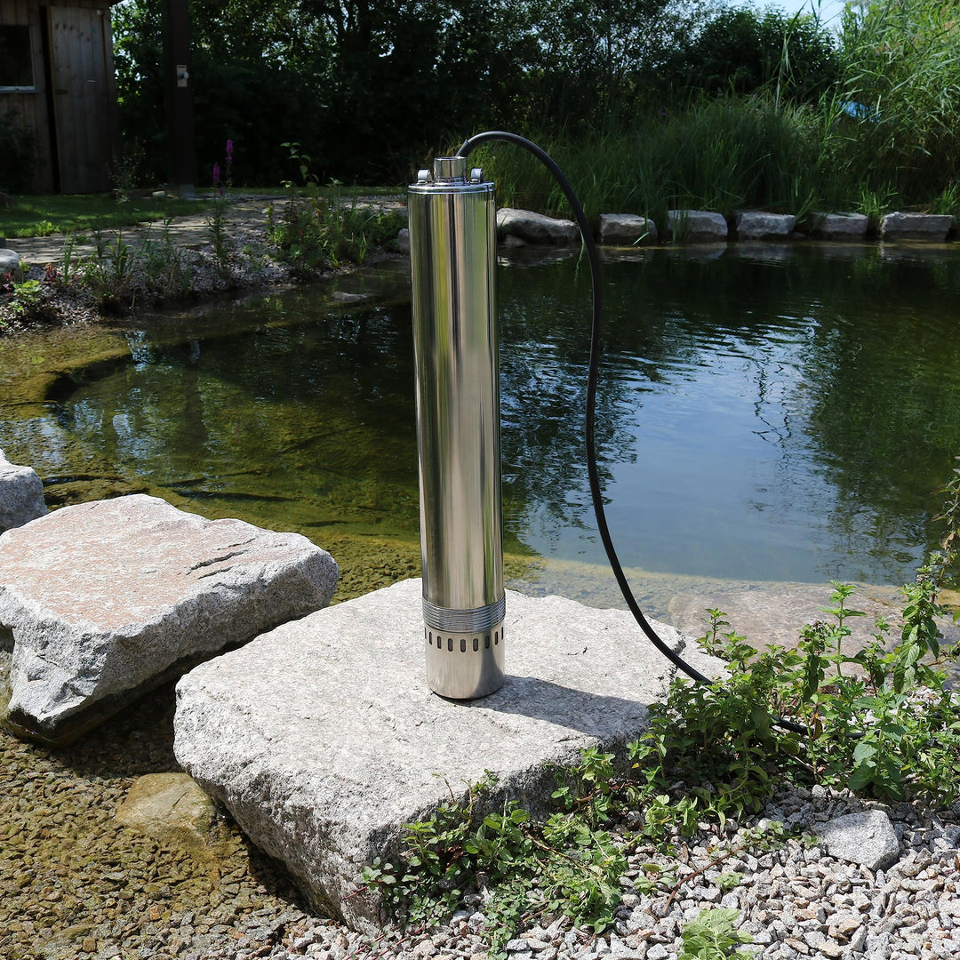 Tiefbrunnenpumpe 900 W Edelstahl 4500 l/h bis 55 m Förderhöhe - Bild 2