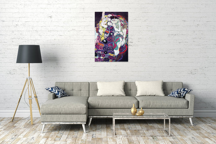 Leinwanddruck Gustav Klimt Die Jungfrau 1913, 60x80 cm - Bild 2