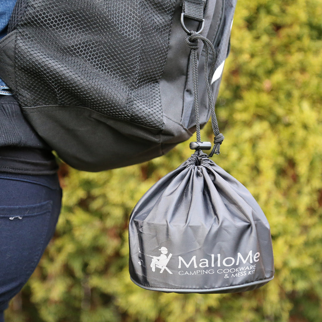 Camping Kochgeschirr Set 10-teilig Aluminium 1L für Wandern - Bild 6