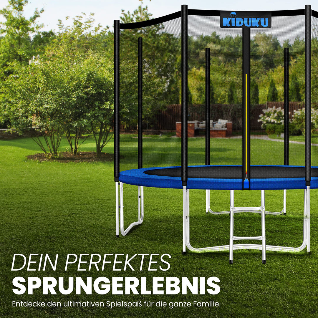 Trampolin Sicherheitsnetz 366 cm für 8 Stangen Polyethylen UV-beständig - Bild 6