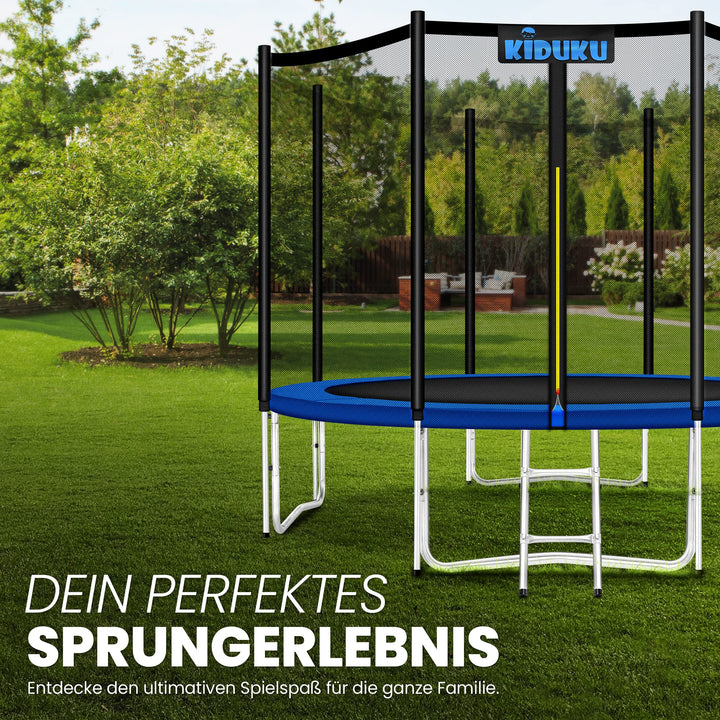 Trampolin Sicherheitsnetz 366 cm für 8 Stangen Polyethylen UV-beständig - Bild 6