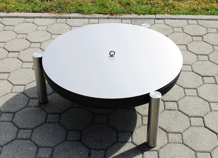 Feuerschalen-Deckel Edelstahl Ø 80 cm mit Ringgriff - Bild 3