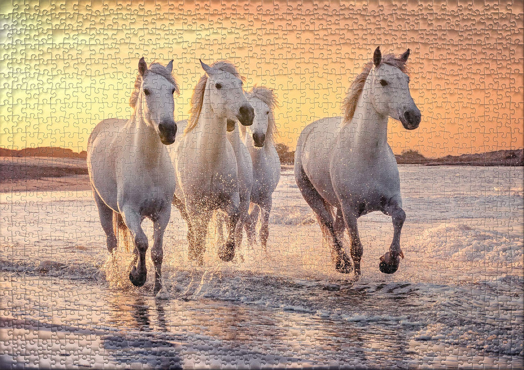 Pferde-Puzzle Camargue 1000 Teile, 68x48 cm, Premium-Pappe - Bild 3
