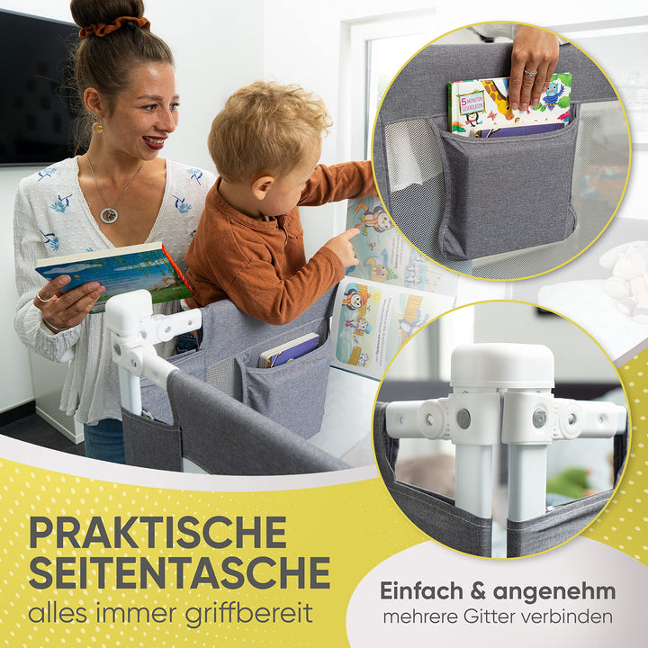 Rausfallschutz Bett 160 cm Stahl für Kinder- und Elternbett - Bild 3