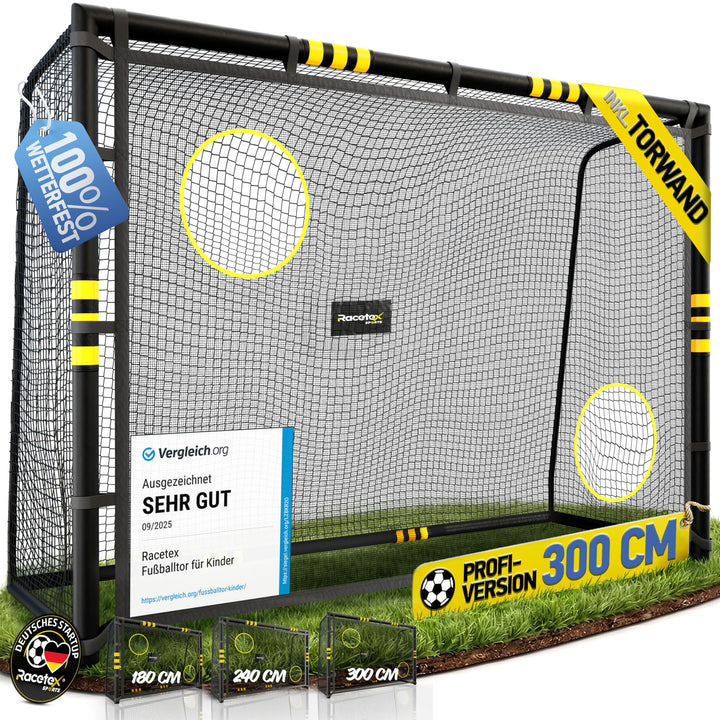 Fussballtor mit Torwand und Polsterung Anti-Rost für Garten