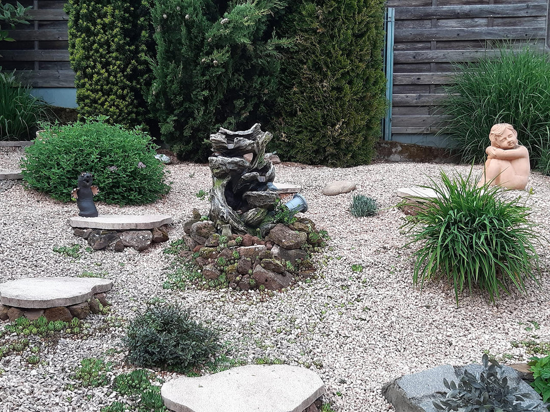 Gartenbrunnen Märchenwald mit LED-Beleuchtung 35x27x59 cm - Bild 4