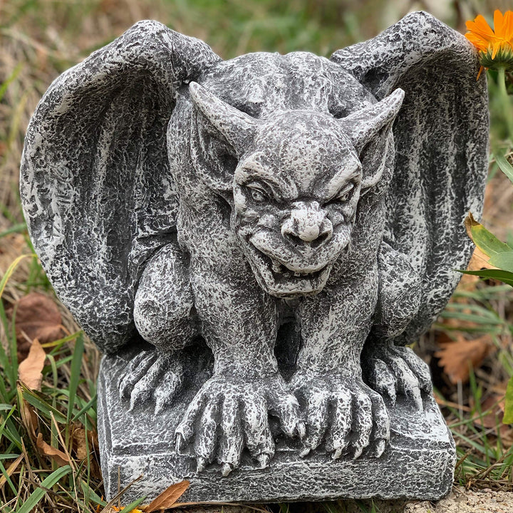Gargoyle Torwächter Steinguss frostfest bis -30°C Gartenfigur - Bild 7
