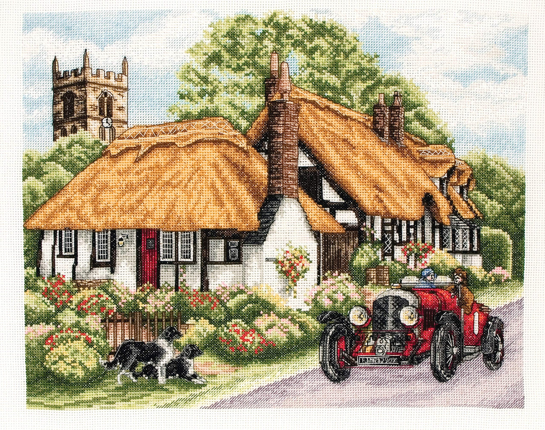Kreuzstich-Set Dorf von Welford Zählmuster Aida 21x29 cm - Bild 2