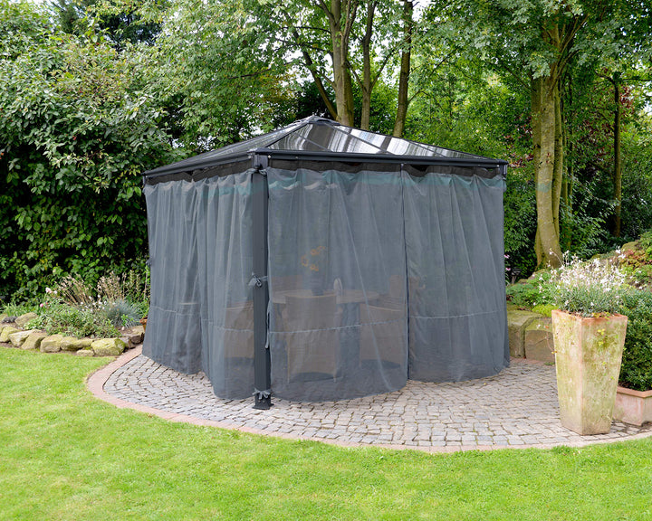 Mosquito-Netz Pavillon Palermo 3000/3600 Grau 360x217 cm - Bild 3