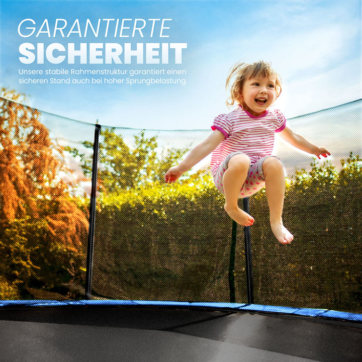 Trampolin Sicherheitsnetz 366 cm für 8 Stangen Polyethylen UV-beständig - Bild 7