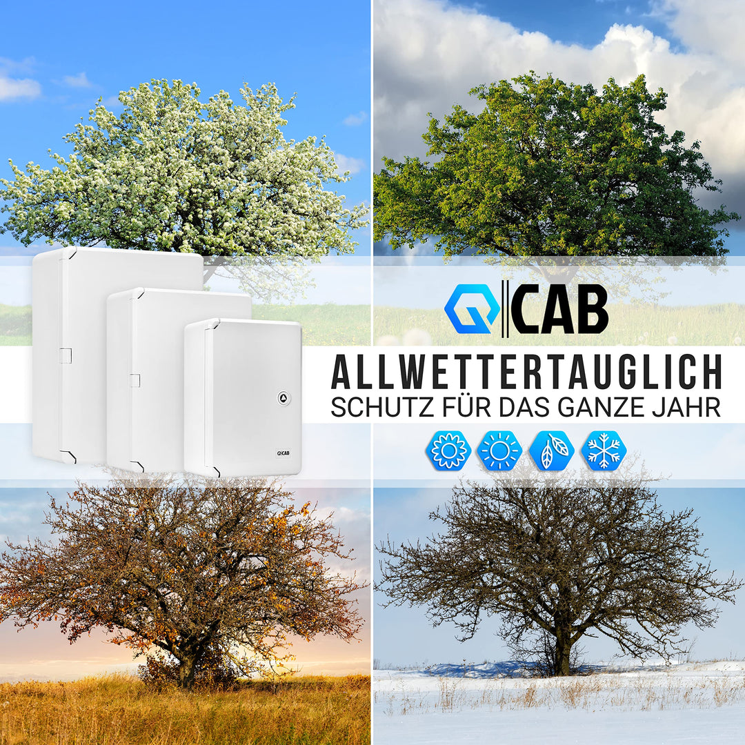 Verteilerkasten Aussen IP65 ABS Kunststoff 30x40x17cm grau - Bild 8
