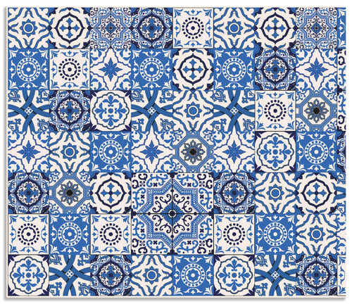 Küchenrückwand Alu Mosaik Orientalisch Blau 70x60 cm Spritzschutz