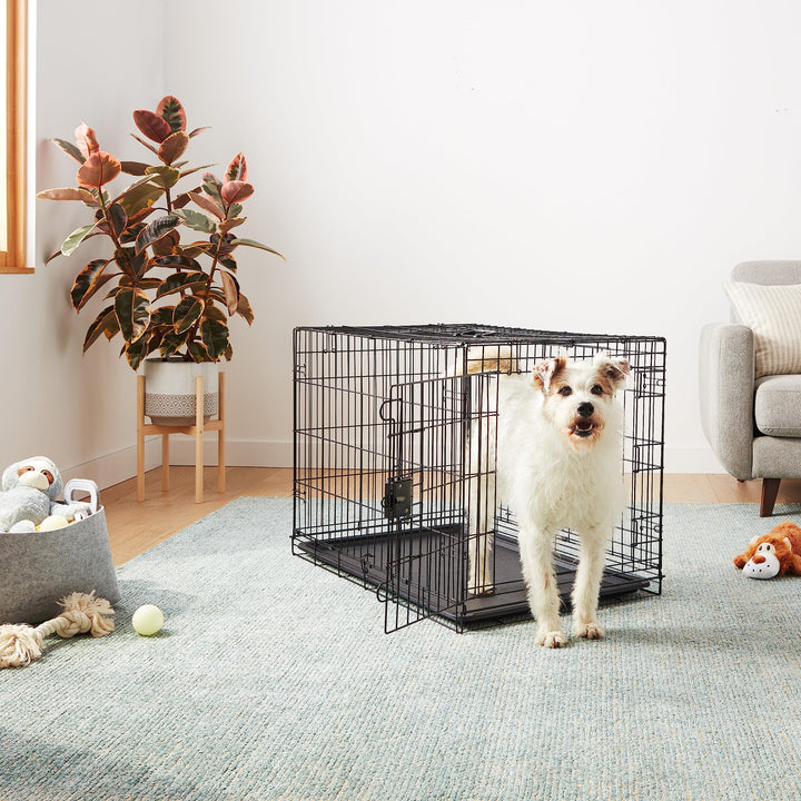 Hundekäfig Metalldraht faltbar mit Doppeltür 91x58x64 cm - Bild 6