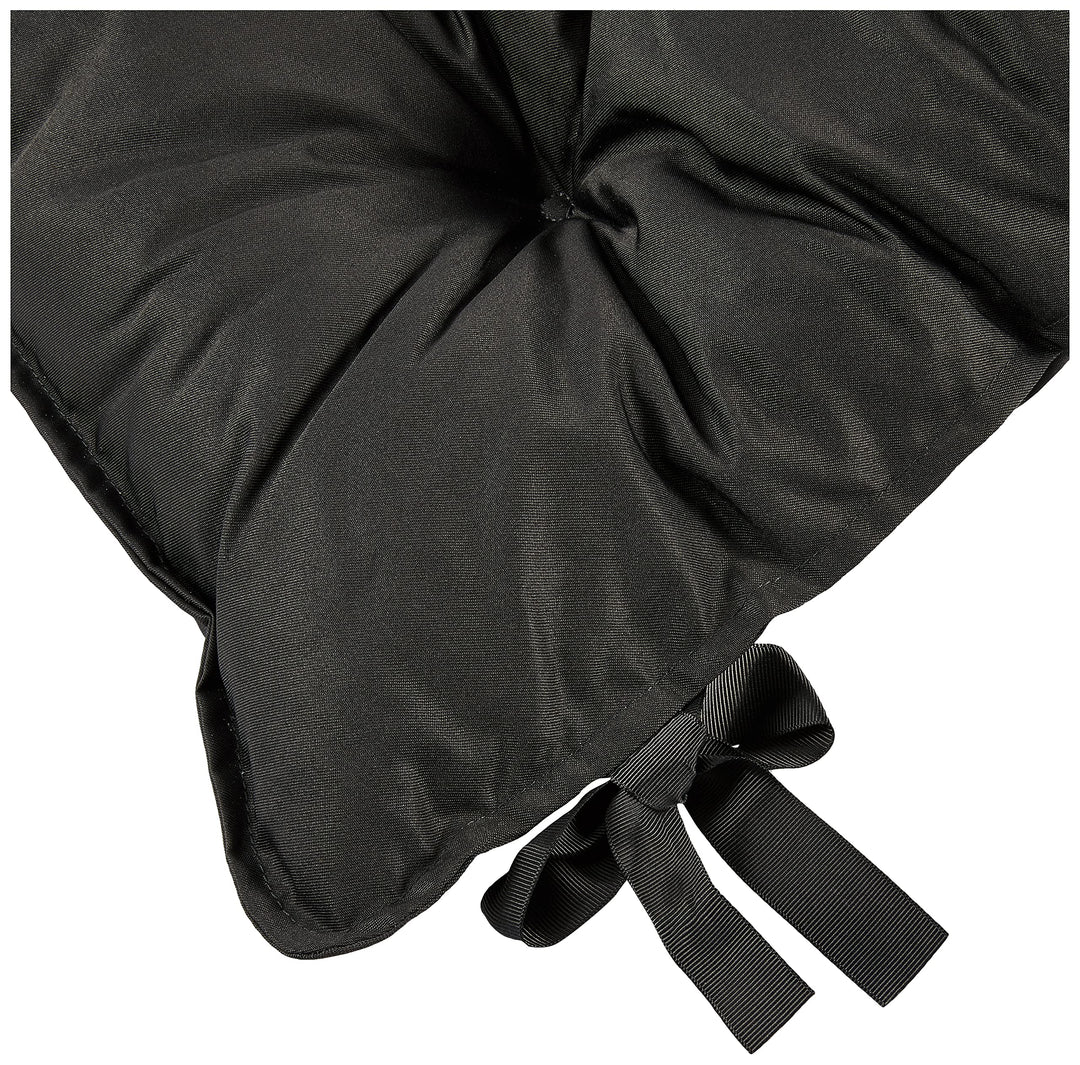 Deckchair-Auflage 195x49x10 cm Baumwolle-Polyester Grau gesteppt - Bild 3