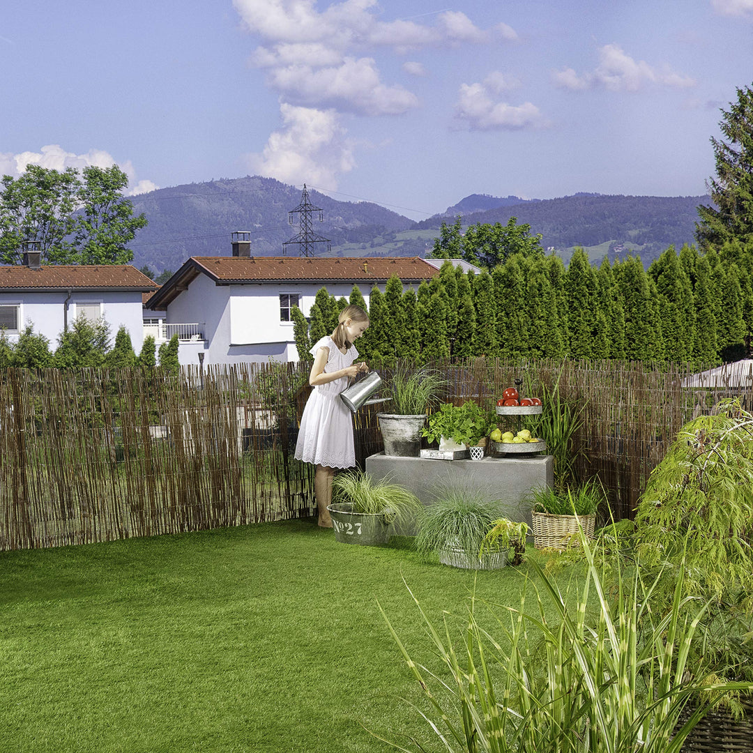 Sichtschutzmatte Weide Natur 100x300 cm für Garten und Balkon - Bild 3