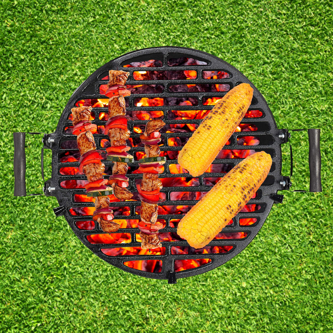 Grillfass Gusseisen höhenverstellbar mit Grillrost Ø 35 cm - Bild 5
