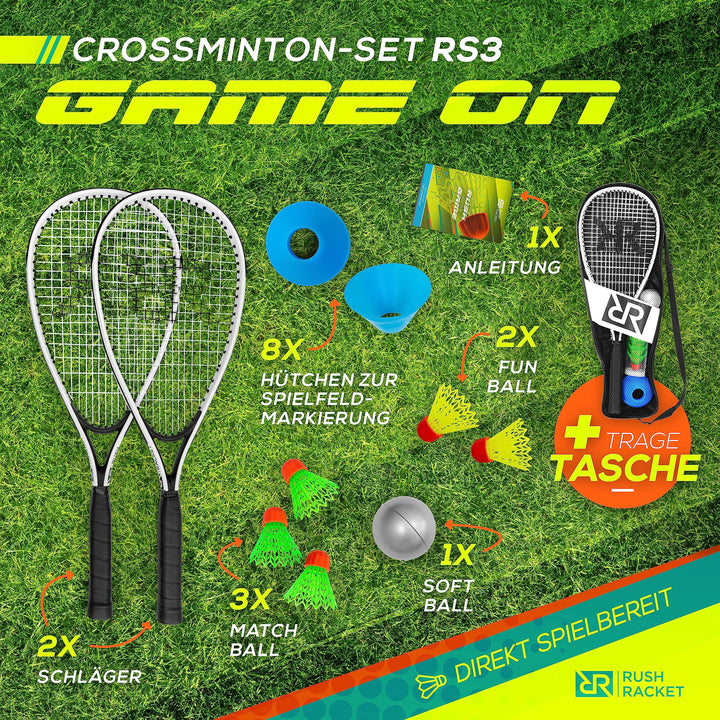 Crossminton Set 5-teilig Aluminium mit Tragetasche für Draussen - Bild 3